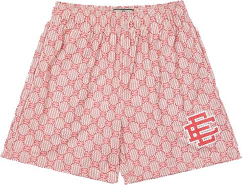 eric emanuel gucci print shorts|eric emanuel pink allover e shorts.